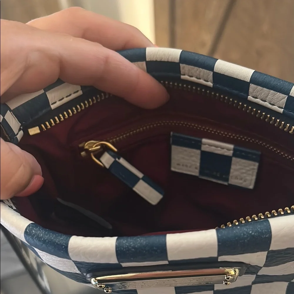Marc Jacobs Black and White Crossbody Bag with Checkerboard Design - Picture 8 of 8